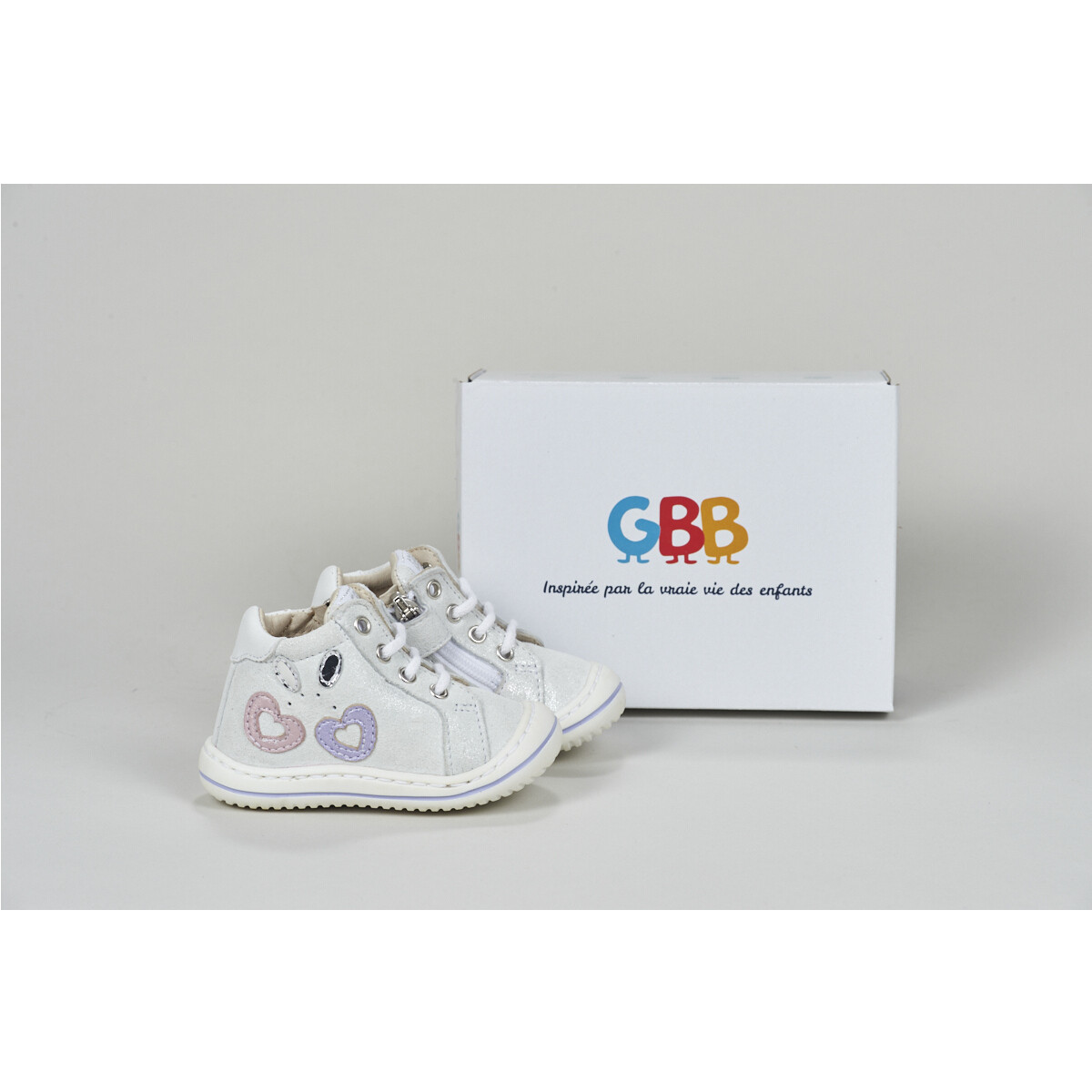 Sapatos Rapariga Sapatilhas de cano-alto GBB FLEXOO LOVELY Branco