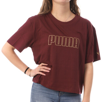Textil Mulher T-shirts e Pólos Puma  Vermelho