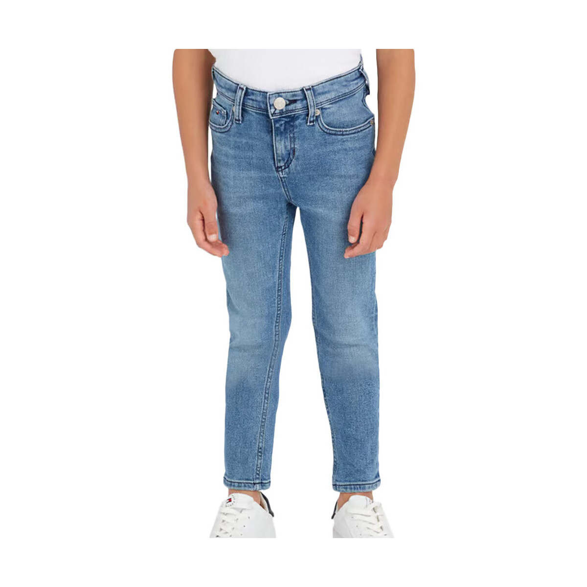 Textil Rapaz Calças Jeans Tommy Hilfiger  Azul