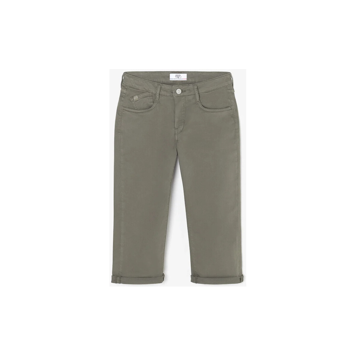 Textil Mulher Shorts / Bermudas Le Temps des Cerises Corsários pantalonas curtas KAYA Verde