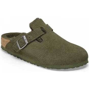 Sapatos Homem Sandálias Birkenstock Boston vl shearling thyme Verde