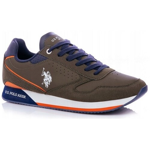 Sapatos Homem Sapatilhas U.S Polo Assn. NOBIL003MIL001 Castanho, Azul marinho