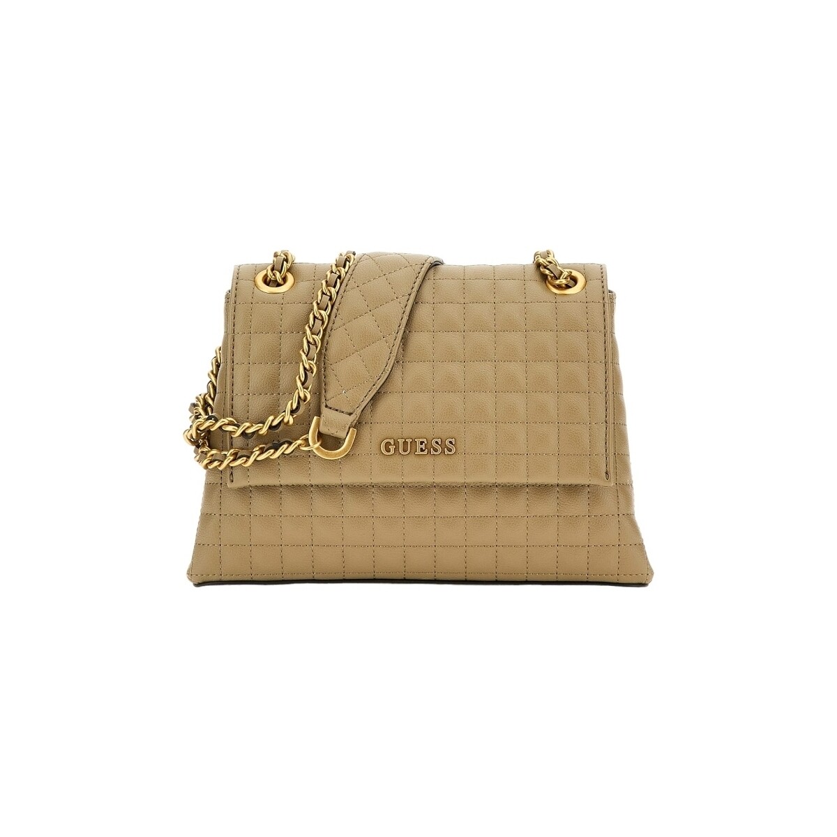 Malas Mulher Bolsa de mão Guess TIA LUXURY SATCHEL  SAGE HWQA91 87210 Bege