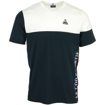 Textil Homem Tusty logo-print cotton T-shirt Le Coq Sportif Tri Tee Ss N°3 Branco