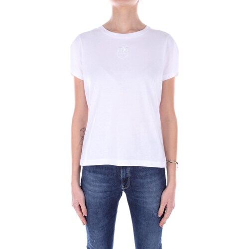 Textil Mulher T-Shirt mangas curtas Pinko 100355 A1NW Branco