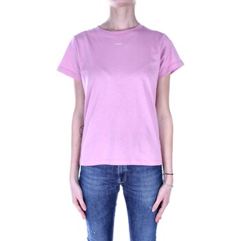 Textil Mulher T-Shirt mangas curtas Pinko 100373 A1N8 Rosa