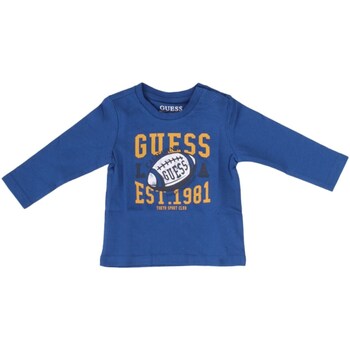 Textil Rapaz T-shirt mangas compridas Guess N4RI10K8HM4 Azul
