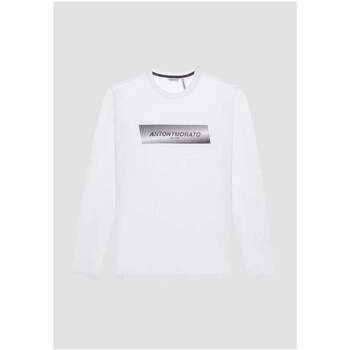 Textil Homem T-shirts e Pólos Antony Morato MMKL00324-FA120001-1000-1-1 Branco