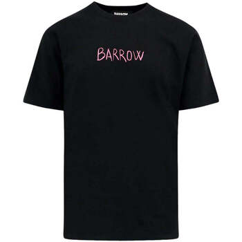 Textil Homem crew-neck short-sleeved T-shirt Grau Barrow  Preto