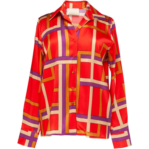 Textil Mulher camisas Momoni MOSH006 Vermelho