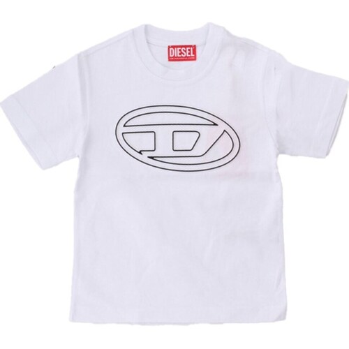 Textil Rapaz Tagliatore short-sleeved silk T-shirt Diesel J01788-0BEAF Branco