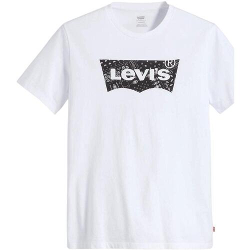 Textil Homem T-Shirt mangas curtas Levi's  Branco