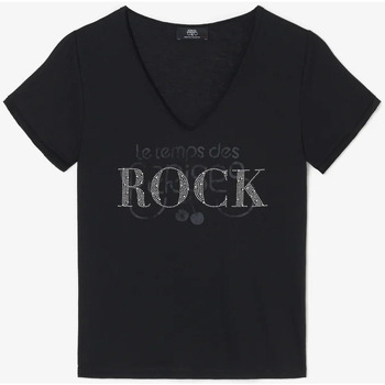 Textil Mulher T-shirts e Pólos Le Temps des Cerises T-shirt QUINN Preto