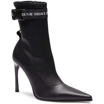 Sapatos Mulher Botins Versace Jeans shirred Couture  Preto