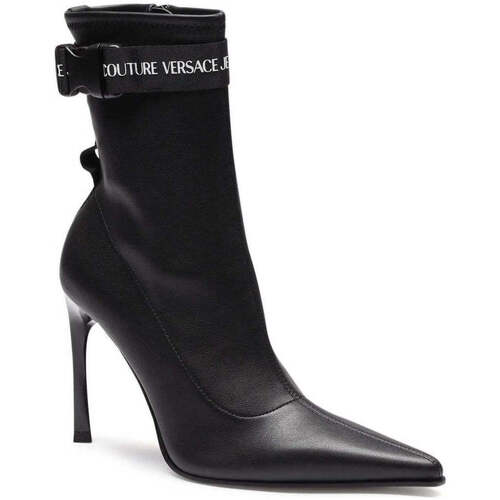 Sapatos Mulher Botins Versace Lockere JEANS Couture  Preto