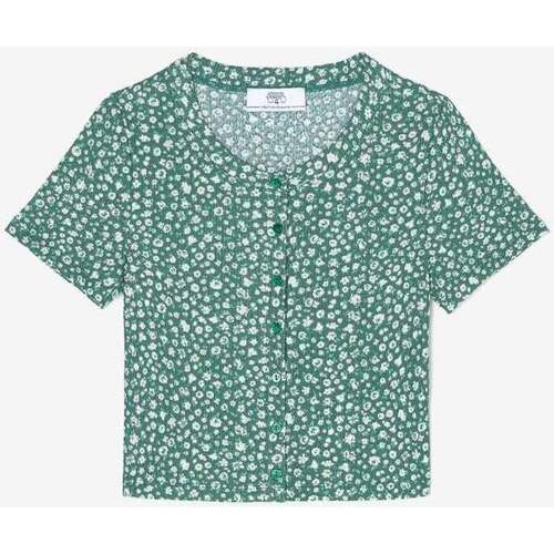 Textil Rapariga T-shirts e Pólos Le Temps des Cerises T-shirt SILOEGI Verde