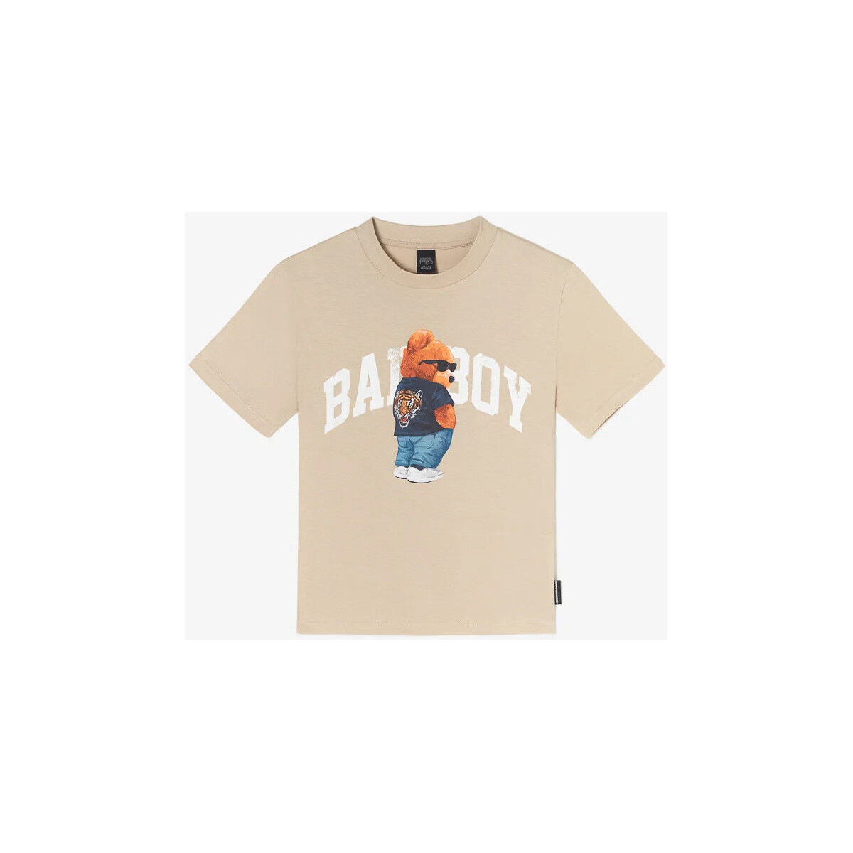 Textil Rapaz Bally logo crew-neck T-shirt Blu Moncler zip-front hooded jacketises T-shirt STENLEYB Castanho