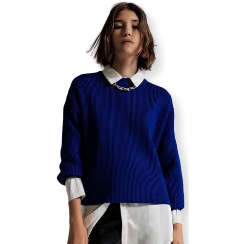 Textil Mulher camisolas Q2 Malha 5381808 - Blue Azul