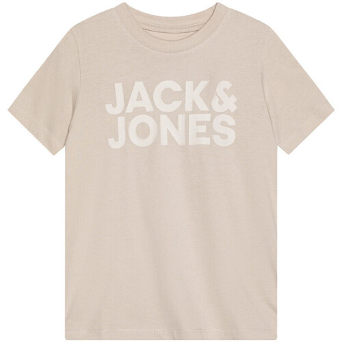 Textil Rapaz T-shirts e Pólos Jack & Jones  Bege