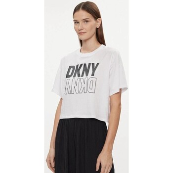 Textil Mulher T-shirts e Pólos Dkny DP2T8559 Branco