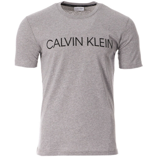 Textil Homem T-shirts e Pólos Calvin Klein Jeans  Cinza