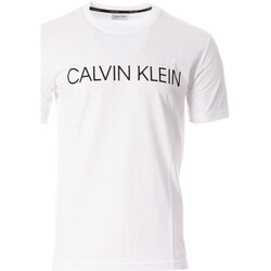 Textil Homem T-shirts e Pólos Calvin Klein Jeans  Branco