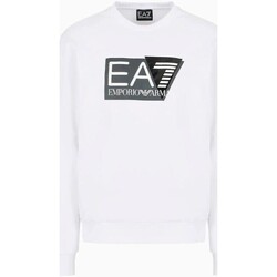 A marca Emporio Armani woven EA7 apresenta uma t-shirt de manga comprida destinada aos adultos