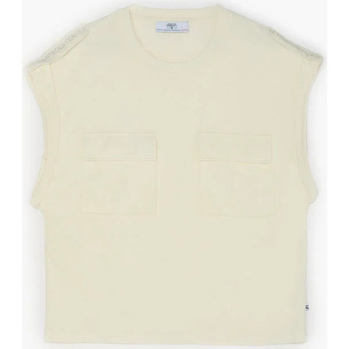 Textil Mulher T-shirts e Pólos Franklin & Marshises T-shirt FREESIA Branco