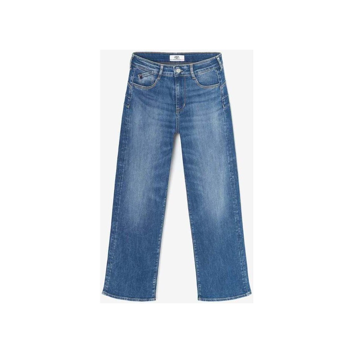 Textil Mulher Calças de ganga Le Temps des Cerises Jeans push-up regular cintura alta PULP, 7/8 Azul