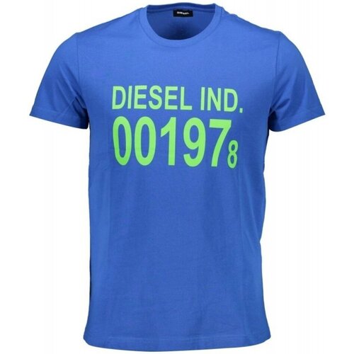 Textil Homem T-Shirt for mangas curtas Diesel SASA-T-DIEGO Azul