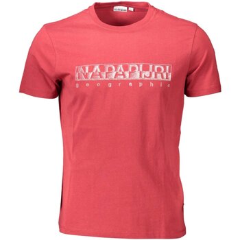 Textil Homem T-Shirt polo mangas curtas Napapijri NP0A4F9O-SALLAR-SS Vermelho