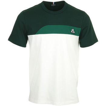 Textil Homem Tusty logo-print cotton T-shirt Le Coq Sportif Saison 2 Tee Ss N°2 Branco