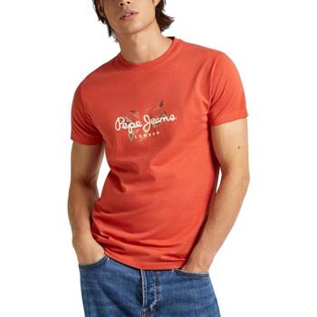 Textil Homem T-Shirt mangas curtas Pepe jeans  Laranja