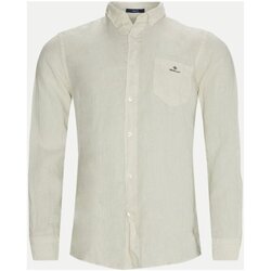 Textil Homem Camisas mangas comprida Gant 3009460 Bege