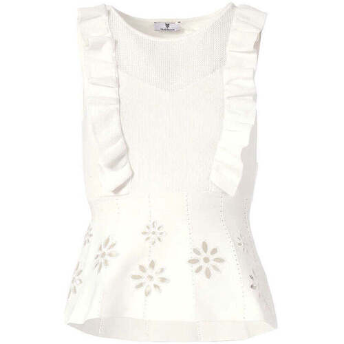 Textil Mulher Conjunto de roupa de cama Fracomina FR24ST4010K416E5-108-1-1 Branco