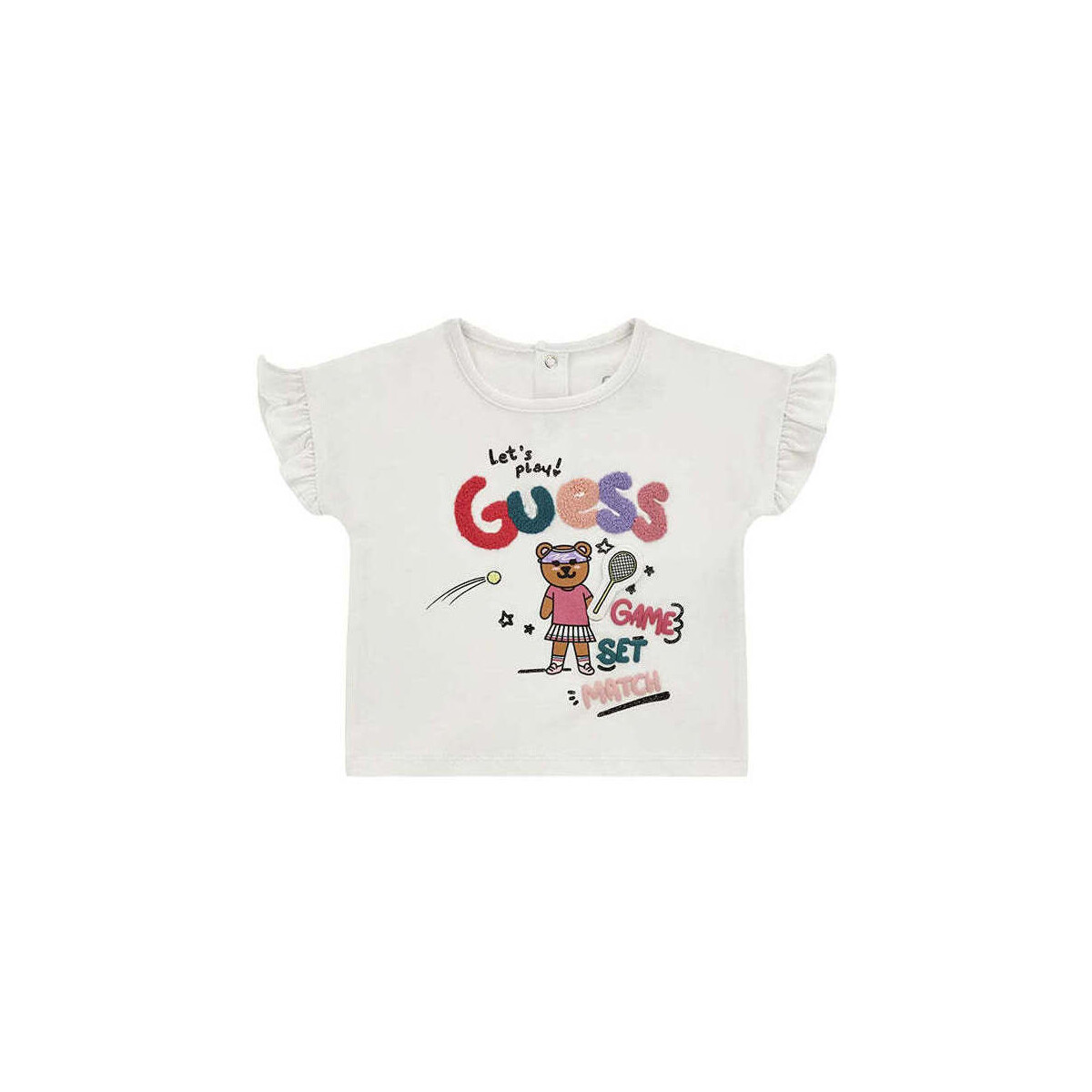 Textil Rapariga T-shirts e Pólos Guess K4RI10-G011-1-13 Branco