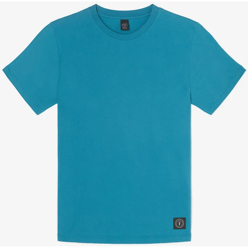 Textil Homem T-shirts e Pólos Franjas / Pompons T-shirt BROWN Azul