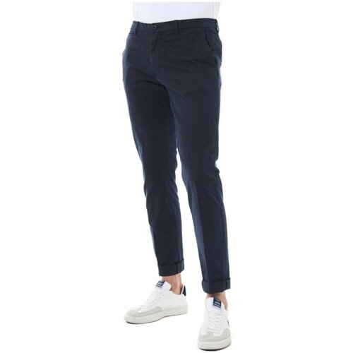 Textil Homem Calças Short Sleeve Slim Fit Vertical Pieced Pique Polo. 66916-479 Azul