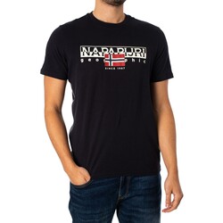 Textil Homem T-Shirt mangas curtas Napapijri T-Shirt Aylmer Preto