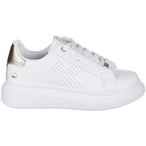 Sapatos Mulher Novidades da coleção Xti Sneakers  Plataforma 142394 Blanco Oro Branco