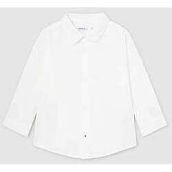 Textil Rapaz Camisas mangas comprida Mayoral 117-32-1-12 Branco