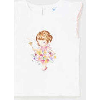 Textil Rapariga T-shirts e Pólos Mayoral 1005-38-1-12 Branco