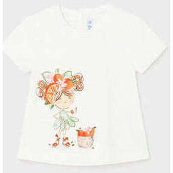 Textil Rapariga T-shirts collared e Pólos Mayoral 1014-37-1-12 Branco