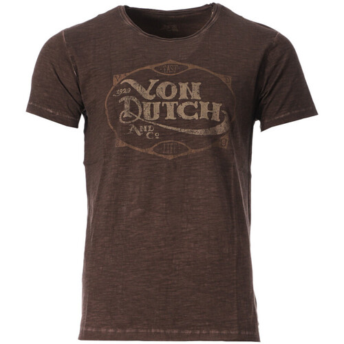 Textil Homem T-shirts e Pólos Von Dutch  Castanho