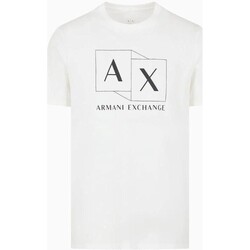 Textil Homem T-Shirt mangas curtas EAX 3DZTAD ZJ9AZ Branco