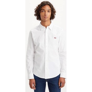 Textil Homem Camisas mangas comprida Levi's 86625 0002 BATTERY Branco