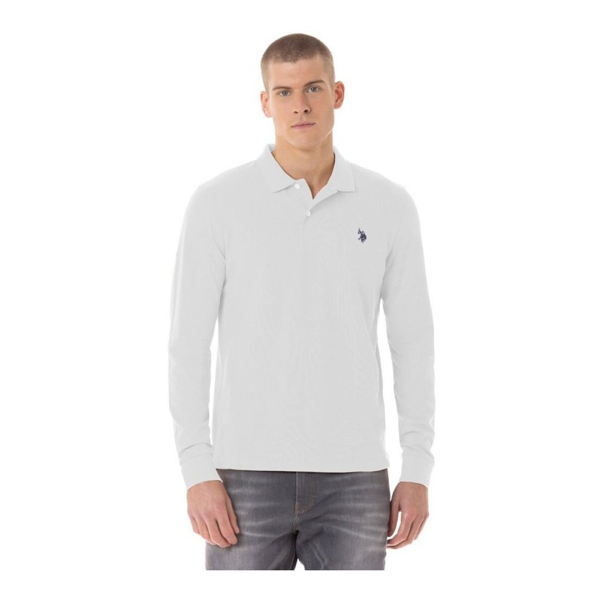 Textil Homem T-shirts e Pólos U.S Polo Assn. 66709-101 Branco