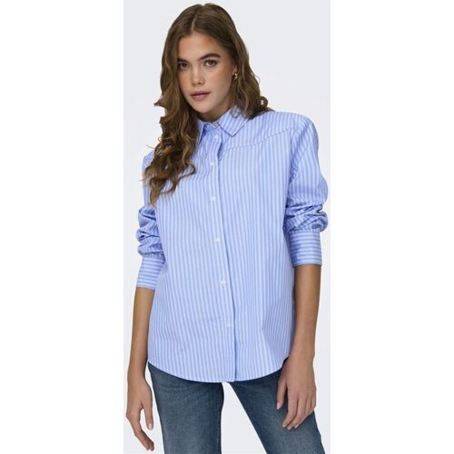 Textil Mulher camisas Only 15327687 ALEXIS-ANGEL FALLS Azul