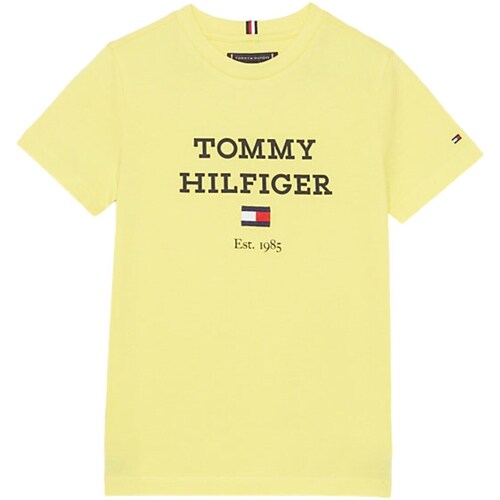 Textil Rapaz T-shirt BARROW Real compridas Tommy Hilfiger KB0KB08671 Amarelo