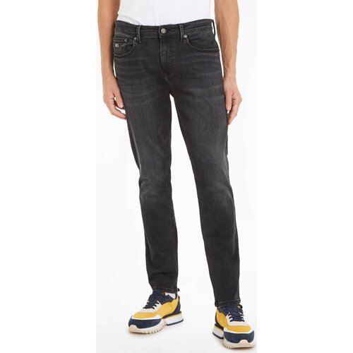 Textil Homem Calças Jeans Scarponcini Tommy Jeans DM0DM18145 Preto